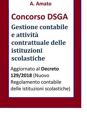cover image of Concorso DSGA--La gestione contabile e l'attività contrattuale delle istituzioni scolastiche